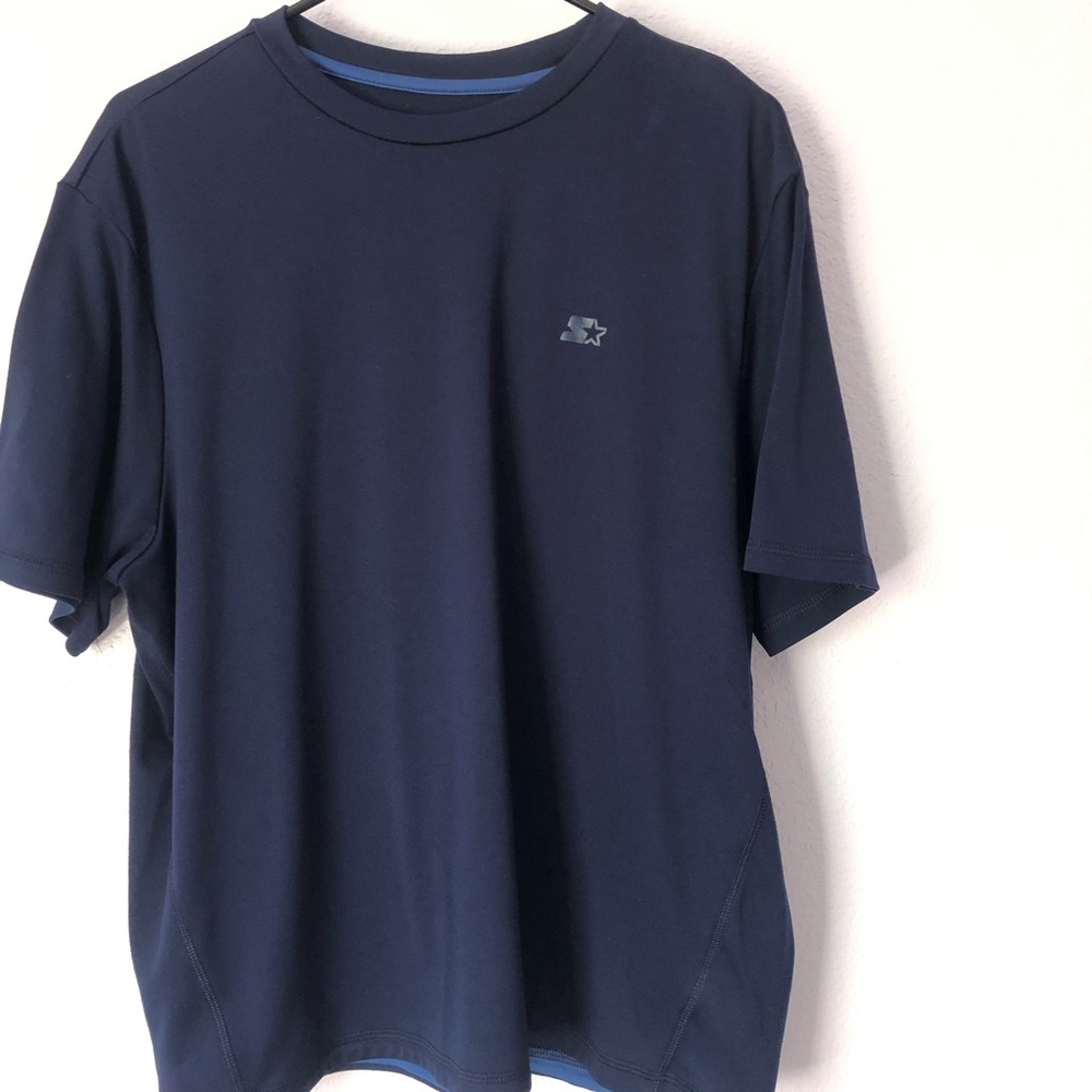 Starter Men’s Athlete blue short sleeve t-shirt.